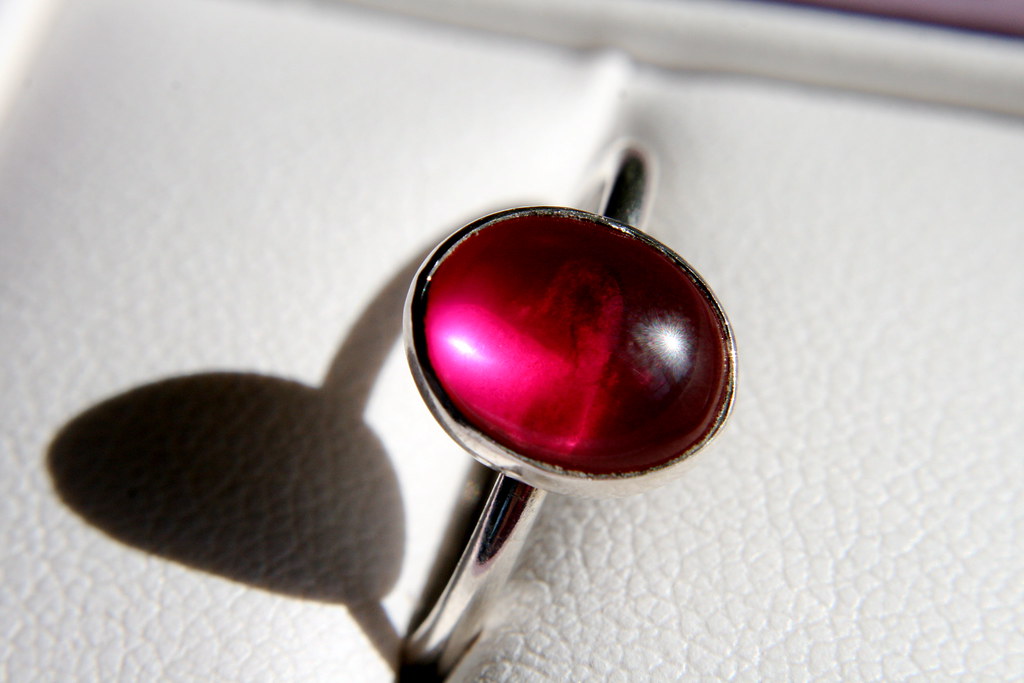 a ruby ring in the context of ruby vs garnet color