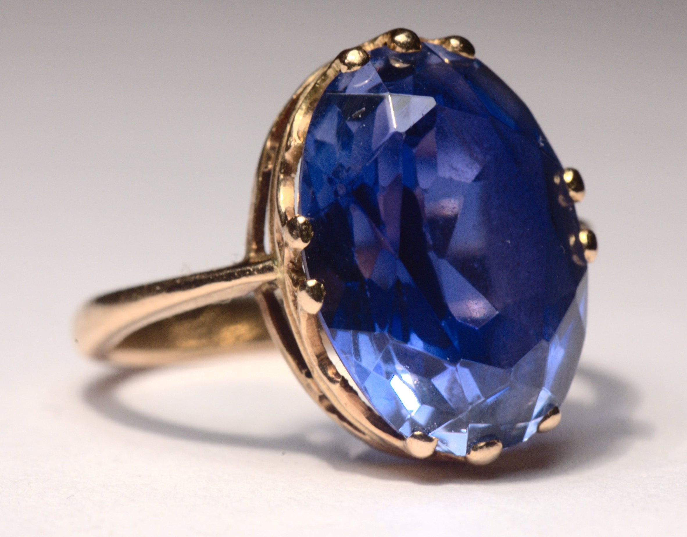 A blue sapphire ring in the context of blue gemstones list