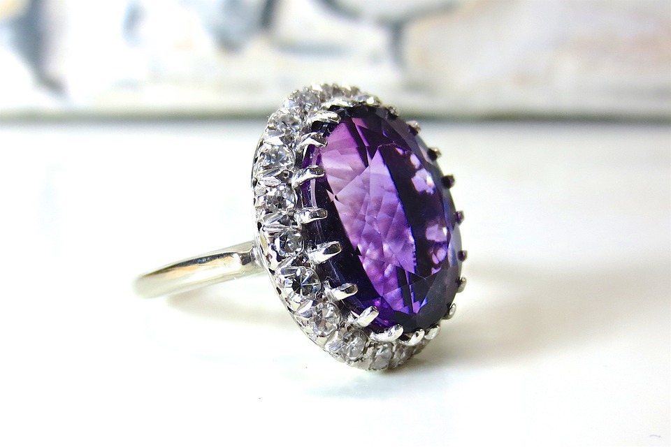 a purple gemstone ring in the context of purple gemstones list